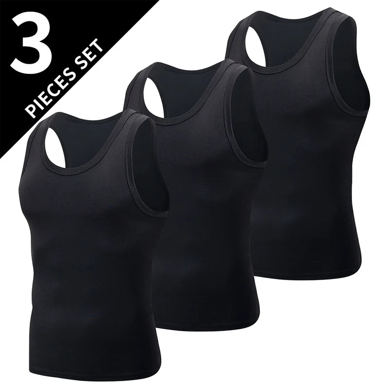 Mens Four Seasons Plus Size Sleeveless Sports Vest Running