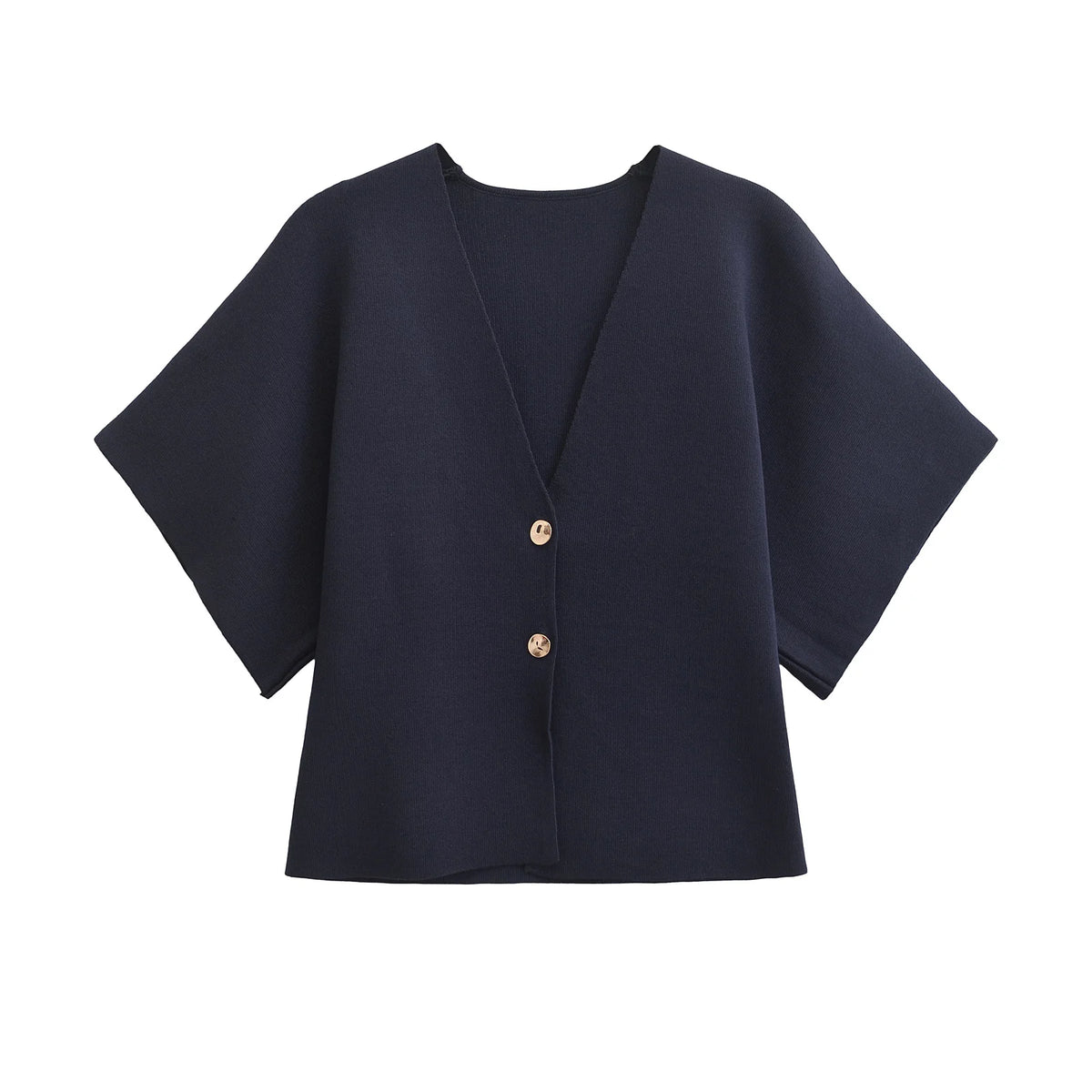 Autumn European American Style Knitted V Neck Top Women
