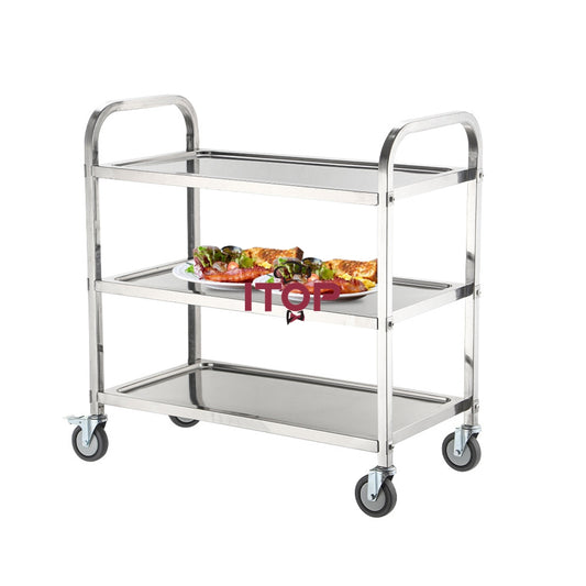 3 Tier Stainless Steel Hotel Food Service Trolley ..