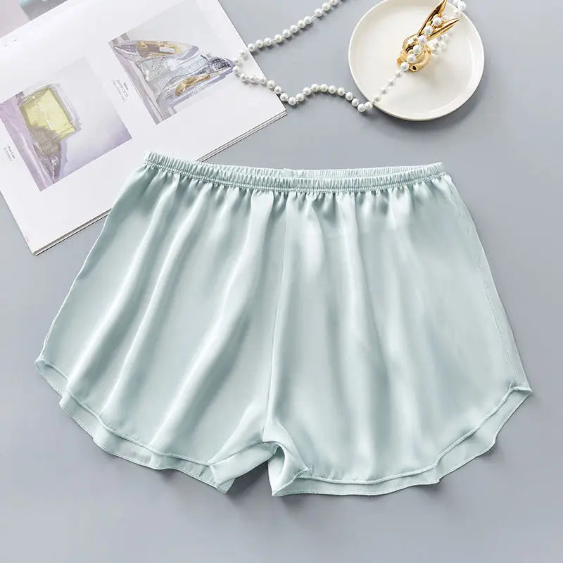 Ice Silk Safety Shorts Women Summer Sleep Bottoms Pajama