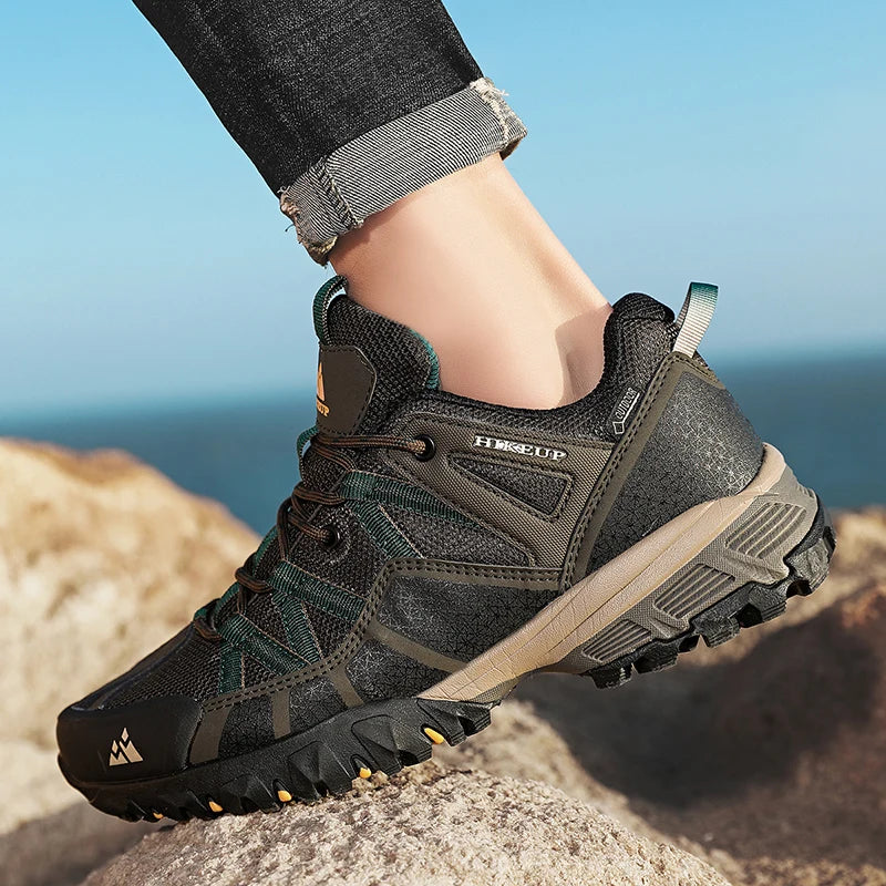 Hikeup Breathable Cushioning Nonslip Hiking Sneakers For Men