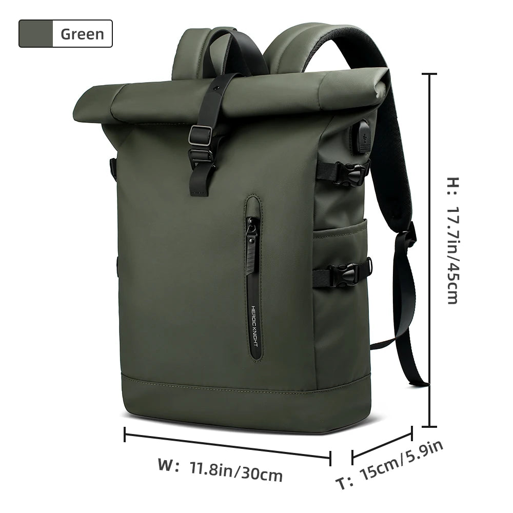 Expandable Travel Backpack For Men 15.6 Inch Laptop USB Port