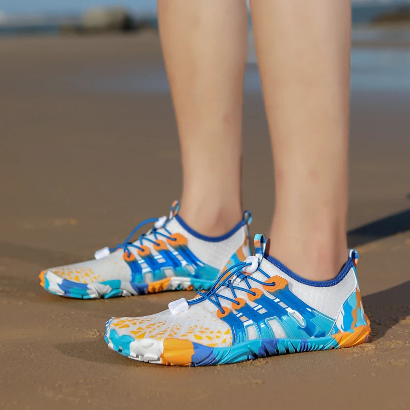 Aqua Five Finger Water Shoes For Hiking Fishing Swimming