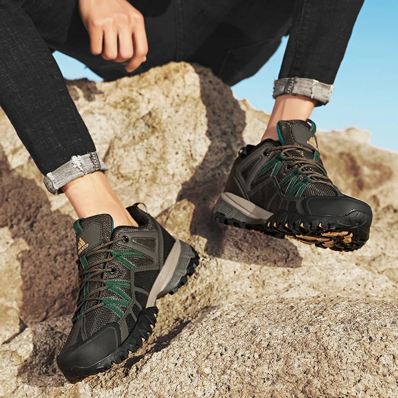 Hikeup Breathable Cushioning Nonslip Hiking Sneakers For Men