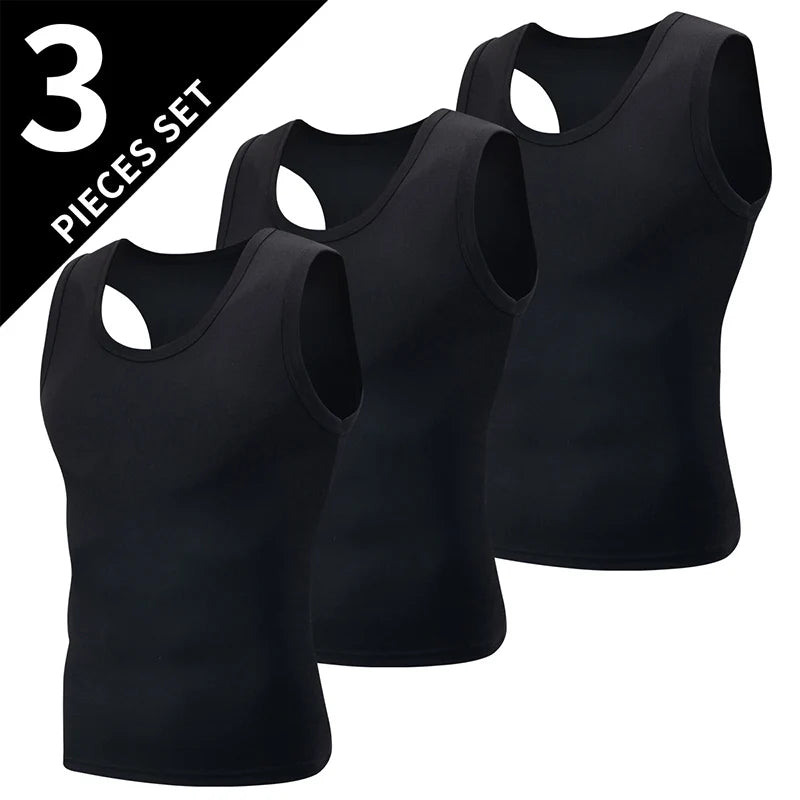 Mens Four Seasons Plus Size Sleeveless Sports Vest Running