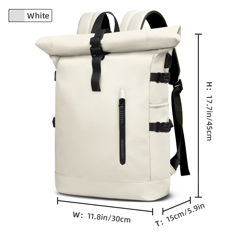 Expandable Travel Backpack For Men 15.6 Inch Laptop USB Port