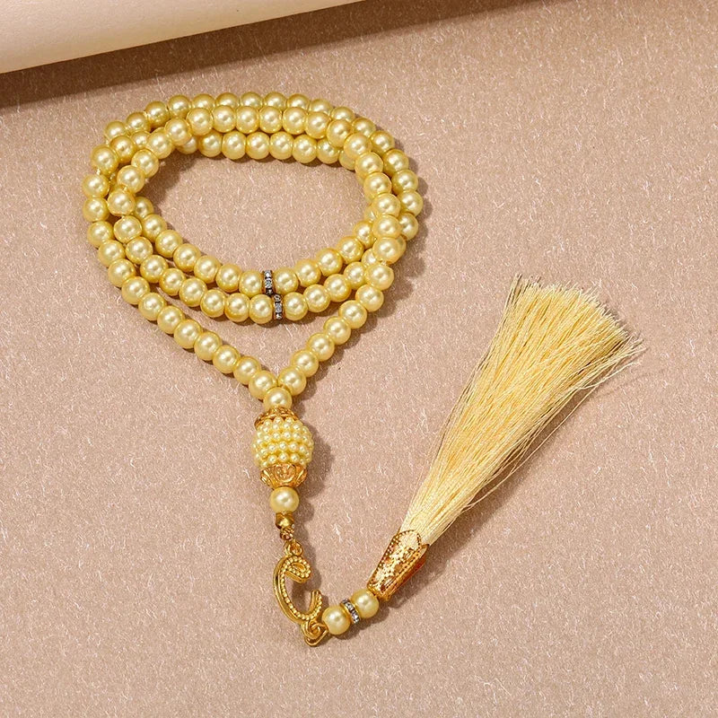 New 8 Cm 33 Black Gallstone Muslim Prayer Beads Unisex (Copy)