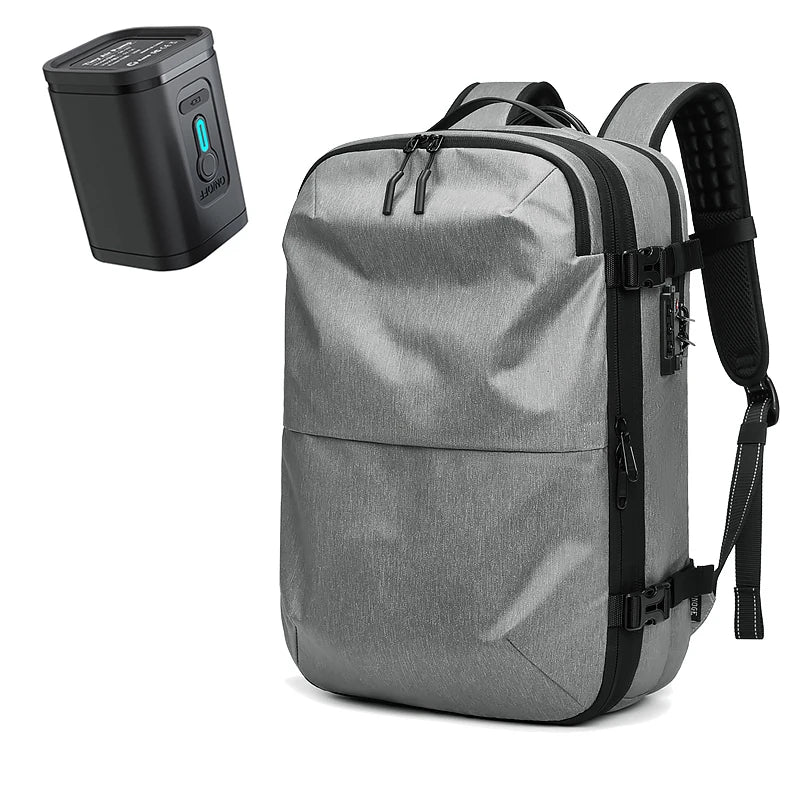 Men Travel Laptop Backpack 17 Inch Vacuum Compression