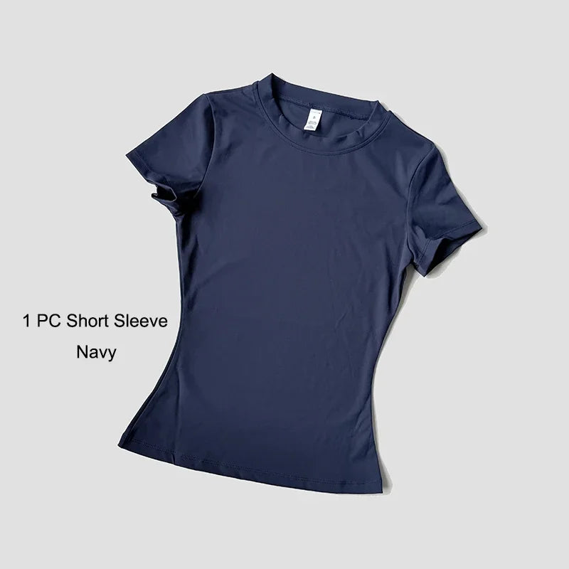 Yoga Set Women Sportswear Crop Top Legging Gym Outfit