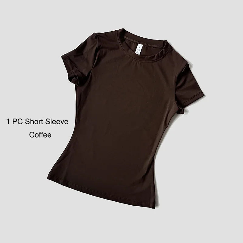 Yoga Set Women Sportswear Crop Top Legging Gym Outfit