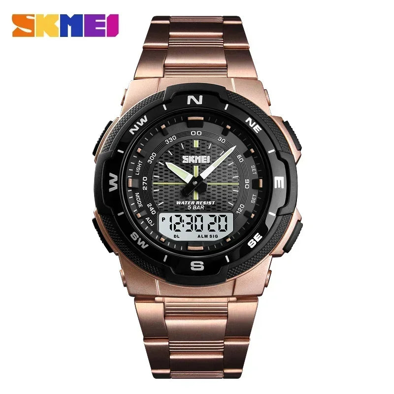 Skmei 1370 Luxury Full Steel Business Waterproof Wristwatch
