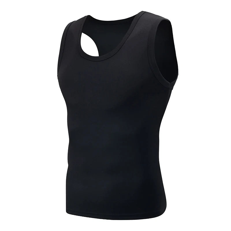 Mens Four Seasons Plus Size Sleeveless Sports Vest Running