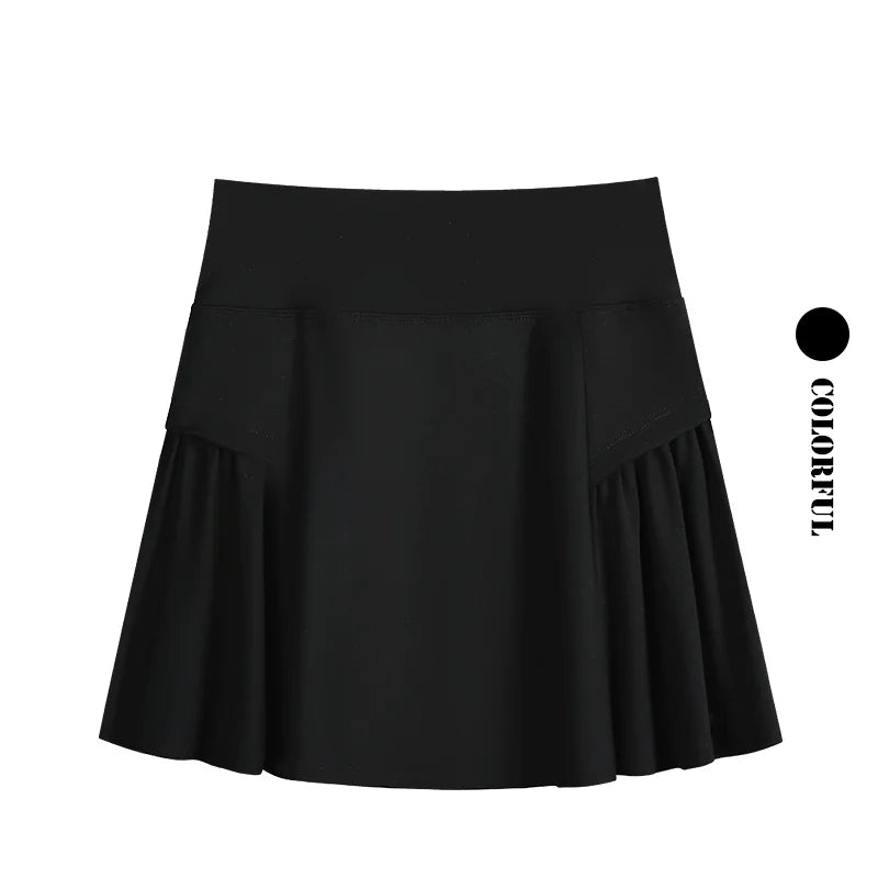 DRUR 2 Piece Tennis Skirt Set Women Summer Sports Outfit