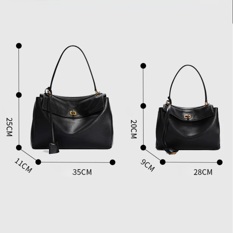 New Rodeo Genuine Leather Tote Bag Women Large Capacity