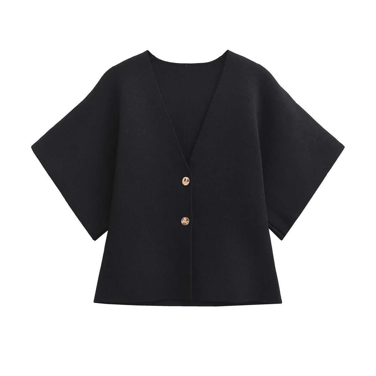Autumn European American Style Knitted V Neck Top Women