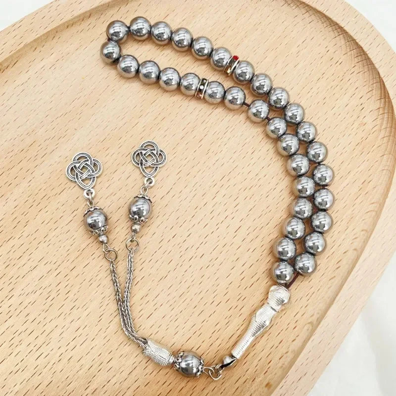 New 8 Cm 33 Black Gallstone Muslim Prayer Beads Unisex (Copy)