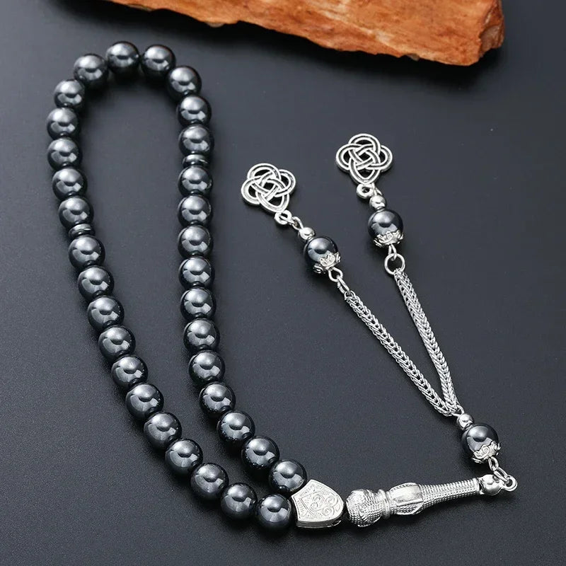 New 8 Cm 33 Black Gallstone Muslim Prayer Beads Unisex (Copy)