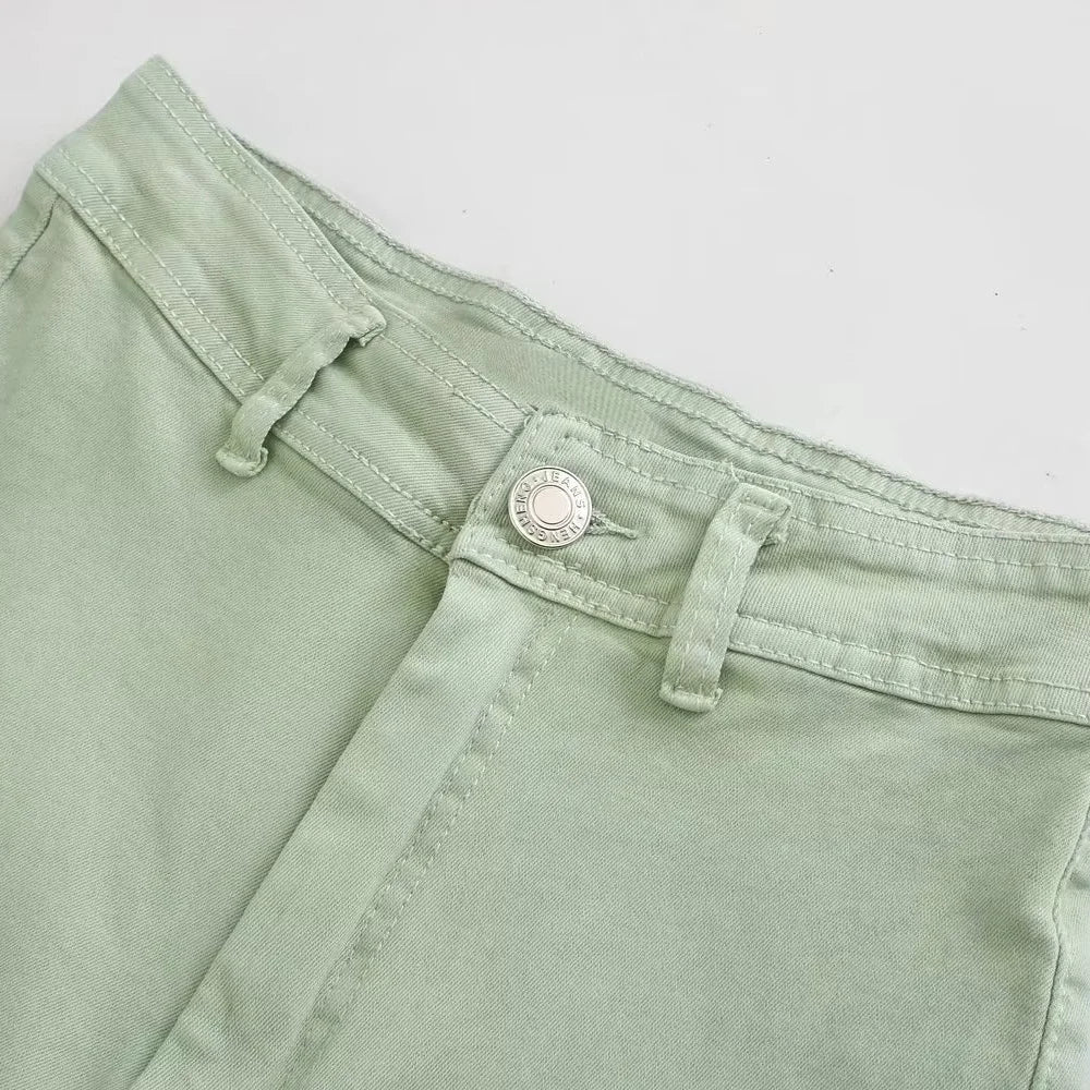 New Womens High Waist Straight Wide Leg Jeans 2023 Fashion