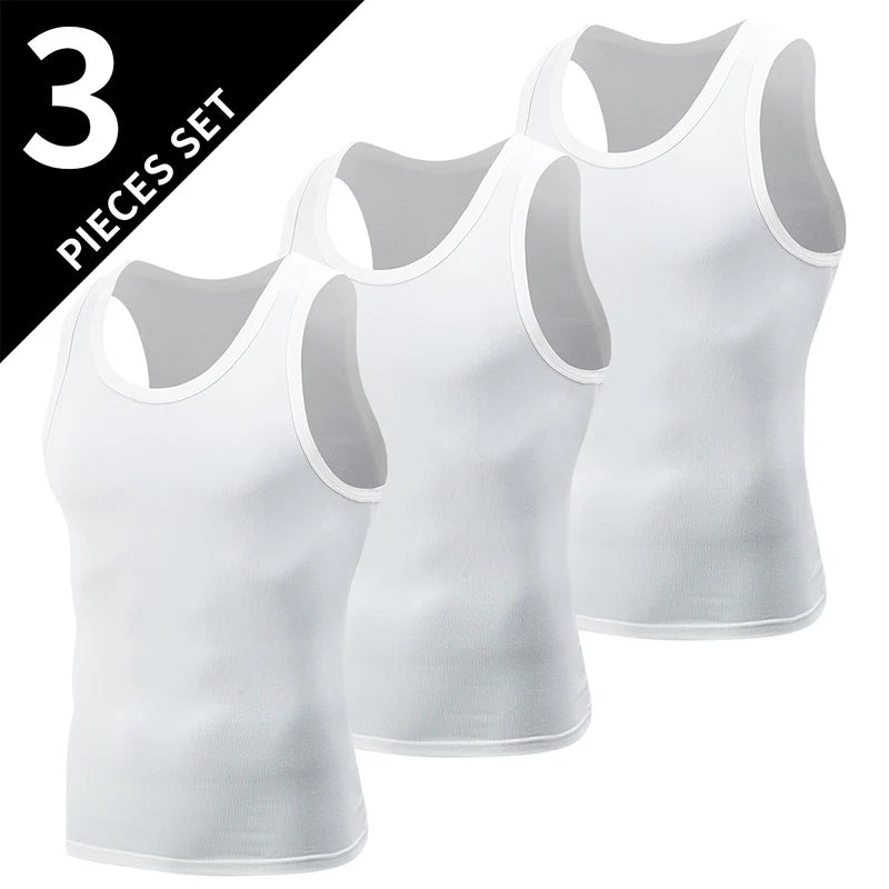 Mens Four Seasons Plus Size Sleeveless Sports Vest Running