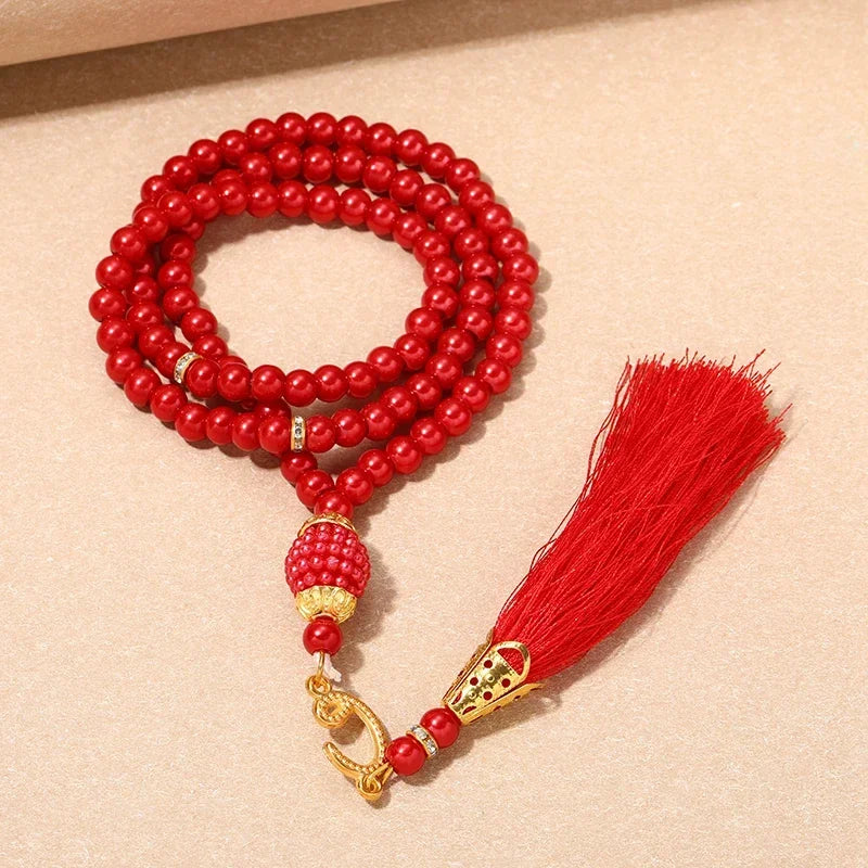 New 8 Cm 33 Black Gallstone Muslim Prayer Beads Unisex (Copy)