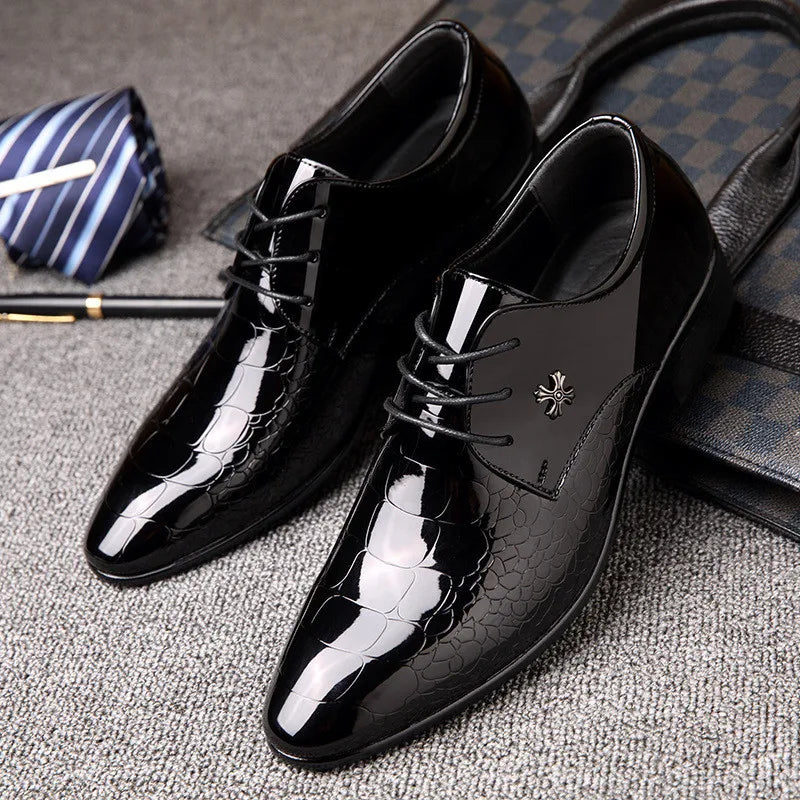 New Italian Oxford Shoes for Men Plus Size 38 48 Patent
