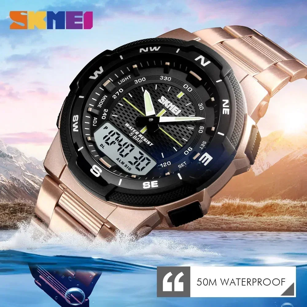 Skmei 1370 Luxury Full Steel Business Waterproof Wristwatch