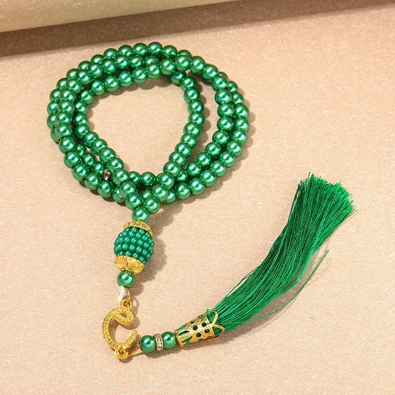 New 8 Cm 33 Black Gallstone Muslim Prayer Beads Unisex (Copy)