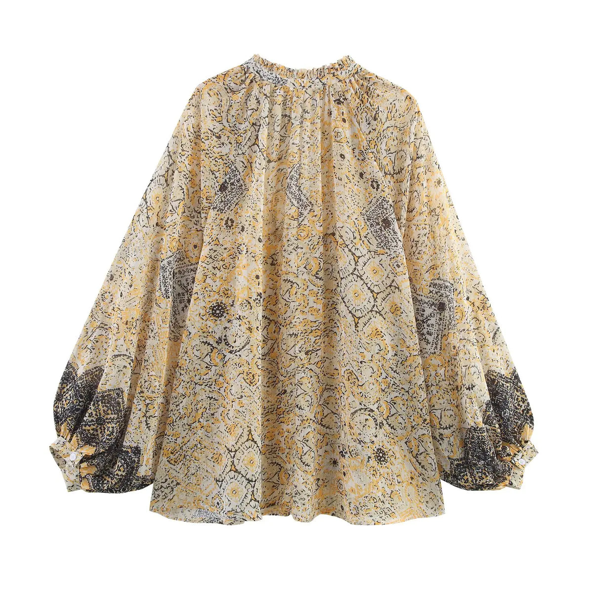 Elegant Summer Set Loose Shirt And Elastic Waist Skirt