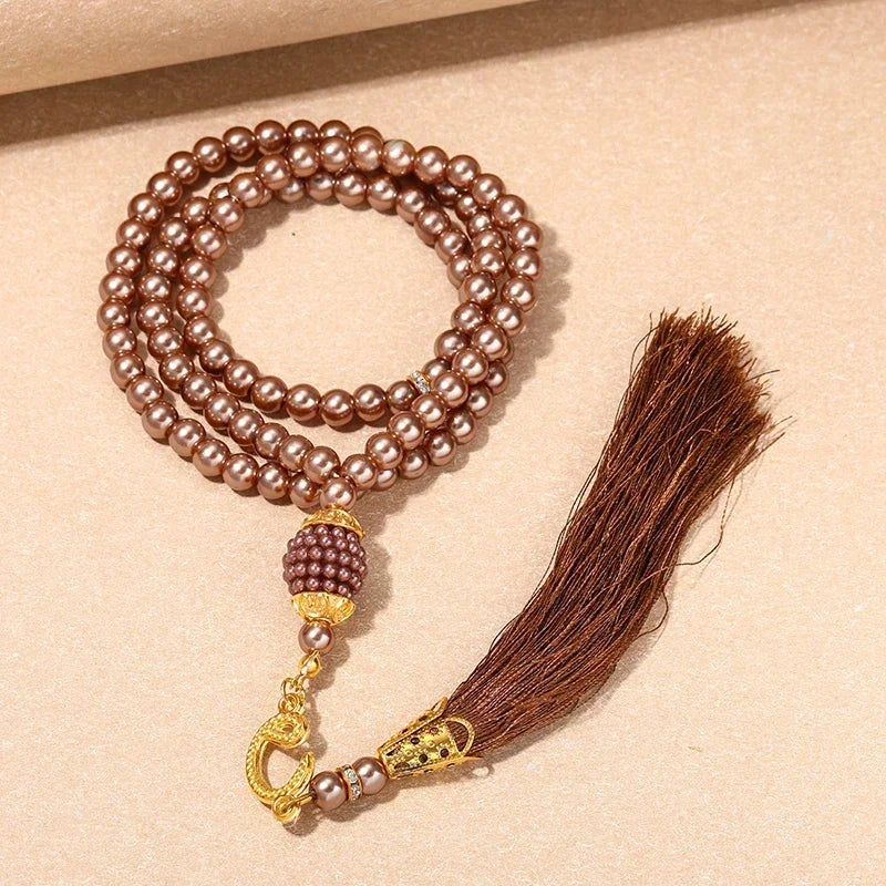 New 8 Cm 33 Black Gallstone Muslim Prayer Beads Unisex (Copy)