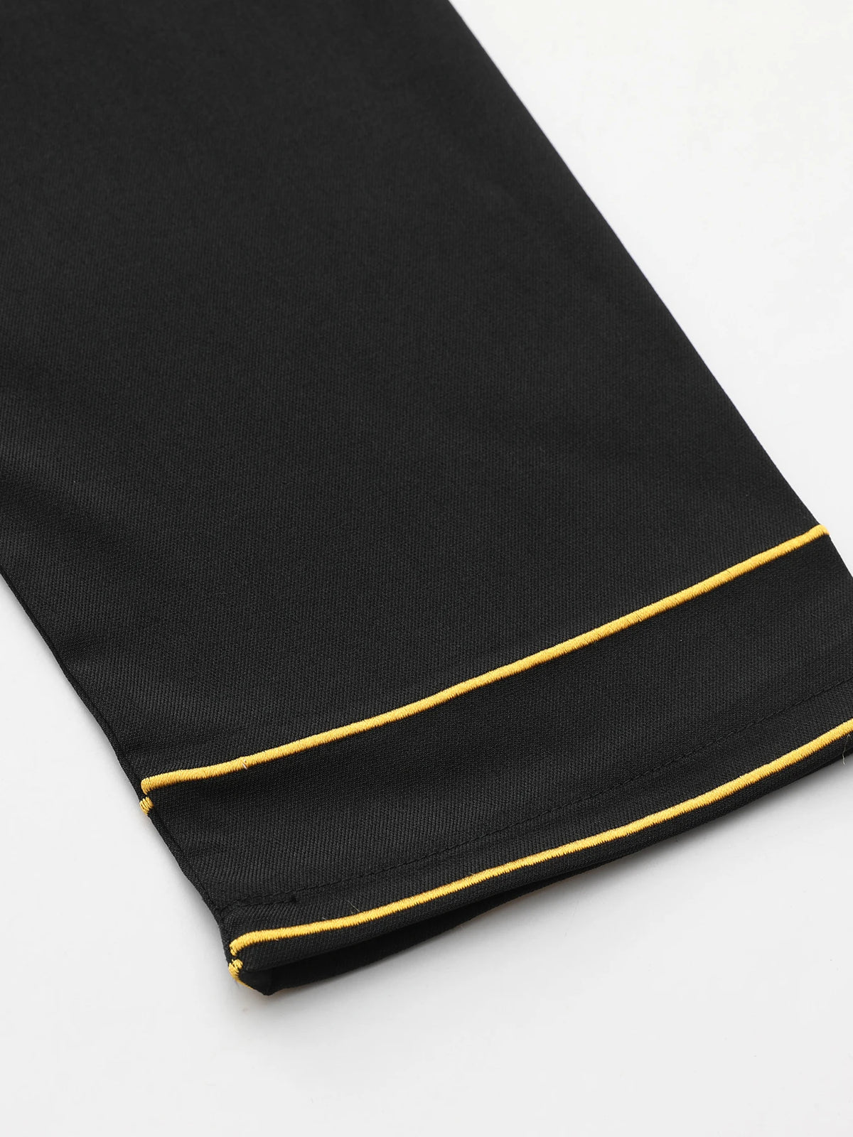 Embroidered Arabic Thobe For Men Stand Collar Elegant Robe