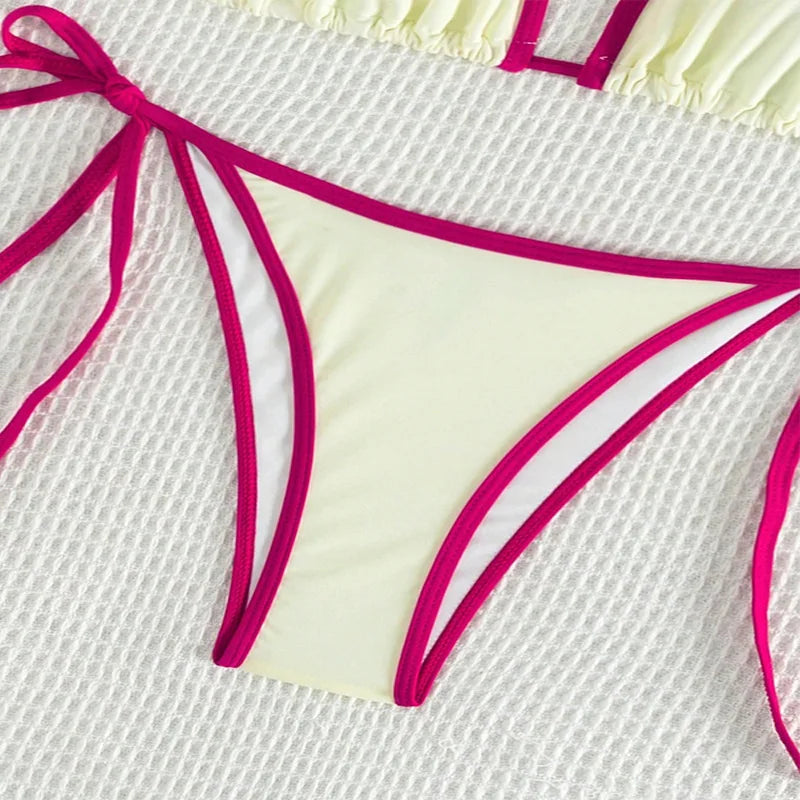 Yiiciovy Sexy Halter Bikini Set Two Piece Swimsuit Women