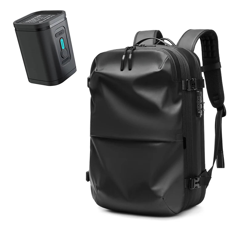 Men Travel Laptop Backpack 17 Inch Vacuum Compression