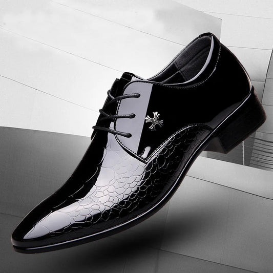 New Italian Oxford Shoes for Men Plus Size 38 48 Patent
