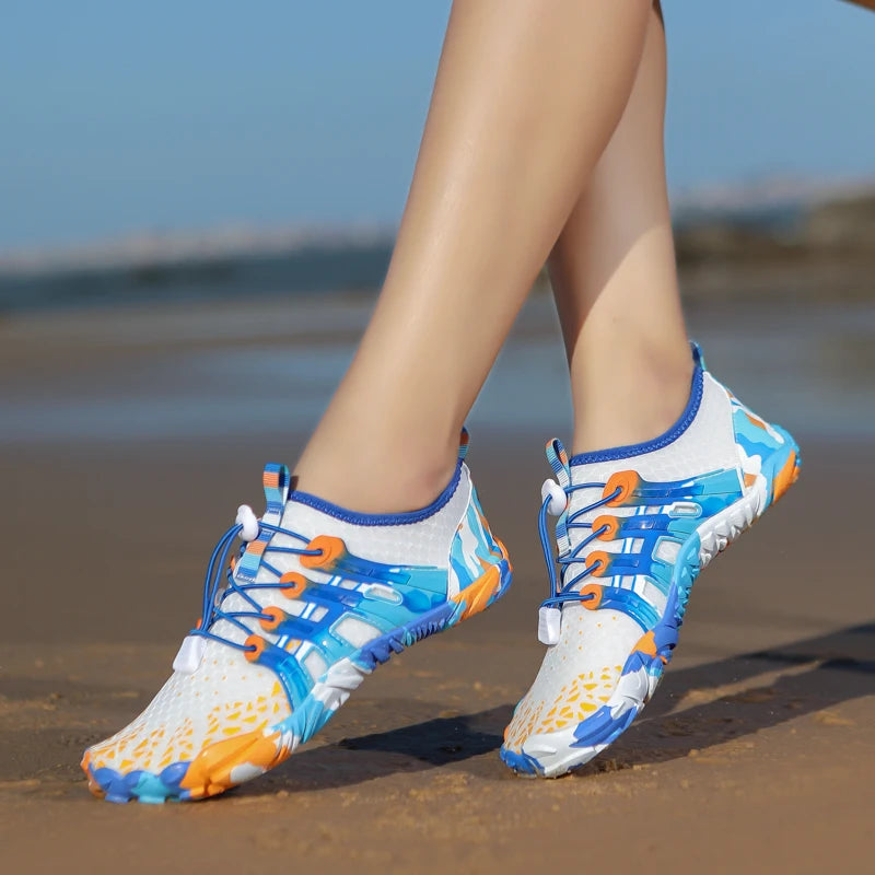 Aqua Five Finger Water Shoes For Hiking Fishing Swimming