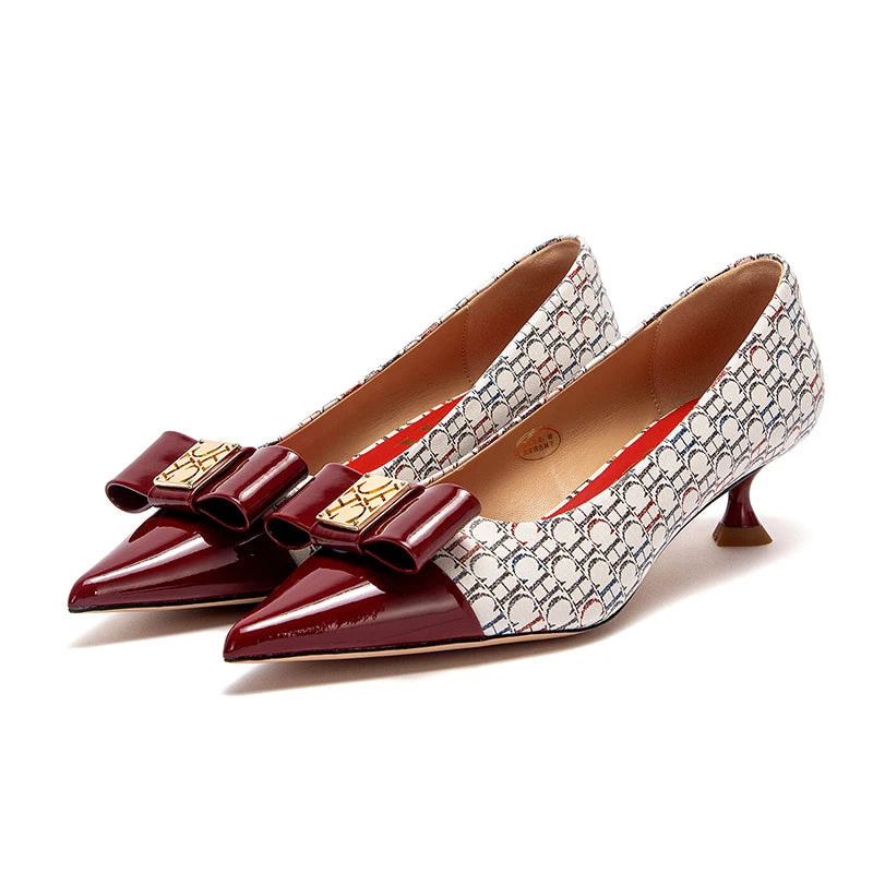 CHCH Velvet Winter Heels For Women 5cm Black Pumps Classic
