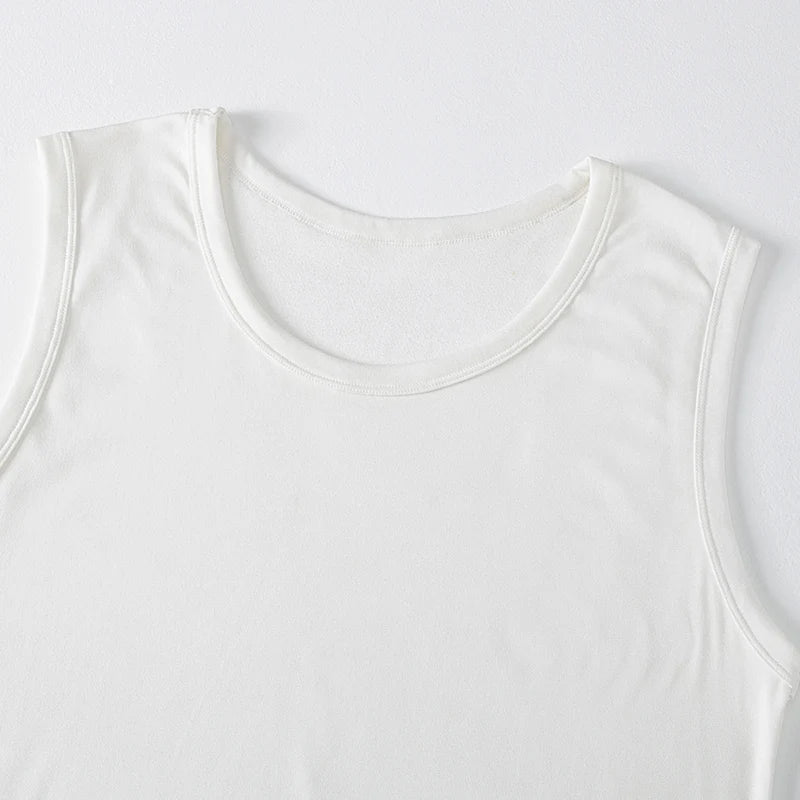 Mens Four Seasons Plus Size Sleeveless Sports Vest Running