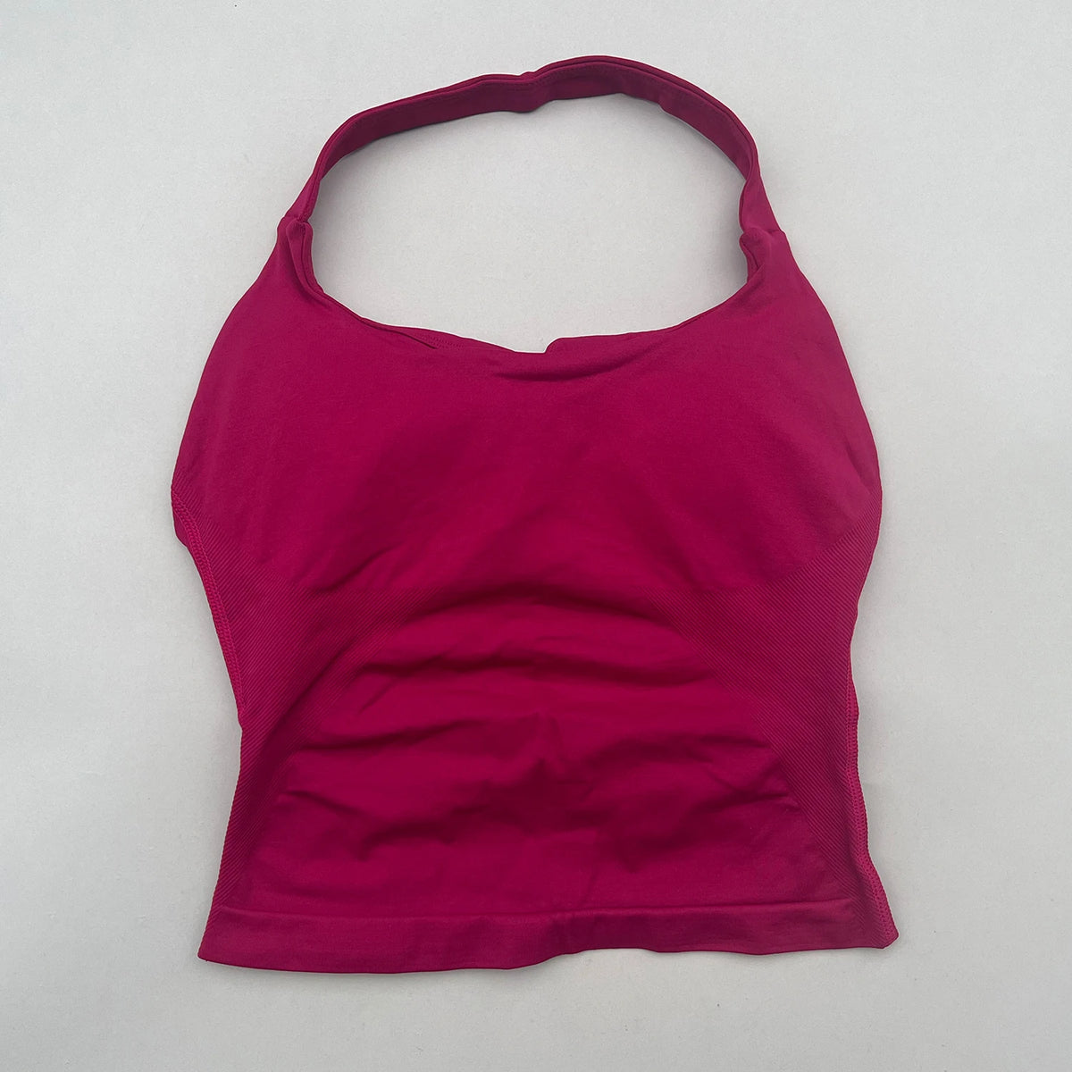 No Logo Womens Halter Top And Shorts Yoga Set Activewear